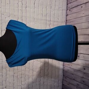 Vintage LeChateau sleeveless blouse - blue -xx-small